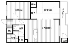 サンライズマンション春日原の間取り画像