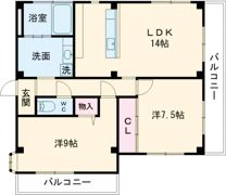 マンション北川の間取り画像