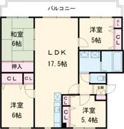 龍ハイツの間取り画像