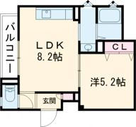 クリエオーレ北条の間取り画像
