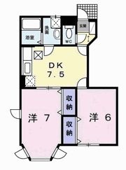 ヒルサイド・ガーデンAの間取り画像