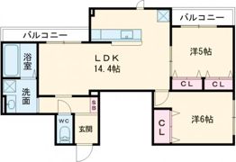 シャノーブル本山中町の間取り画像