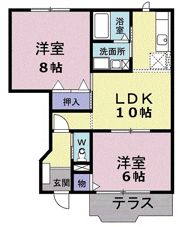 サンシャインヒルズAの間取り画像