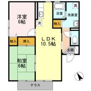 コーポサンライズ A棟の間取り画像