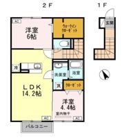 Woods House 天神の間取り画像