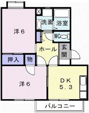 ファインハオスBの間取り画像