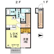 郡山レジデンス Aの間取り画像