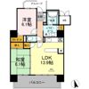 D'グラフォート サウスマークタワー 502号室の間取り画像
