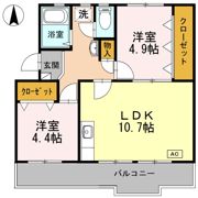 ロイヤルマンション1号棟の間取り画像