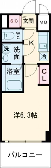 エスリード ザ・ランドマーク神戸の間取り画像