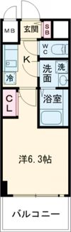 エスリード ザ・ランドマーク神戸の間取り画像