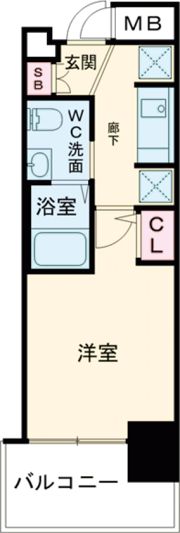 エステムプラザ神戸三宮ルクシアの間取り画像