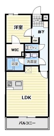 ぱ～くたうんルナ新通の間取り画像