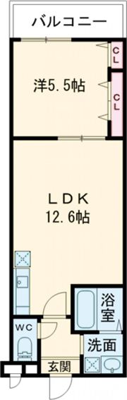 コロンバージュ三国ヶ丘の間取り画像