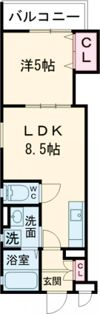 フォレストクリエオーレ上島町壱番館の間取り画像