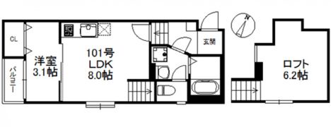 メゾン南福岡の間取り画像