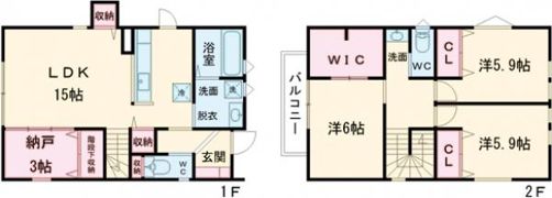 すみか西新6の間取り画像