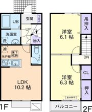 Wing Court参番館の間取り画像