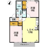 クレールコート Bの間取り画像