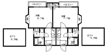 ピュア香椎の間取り画像