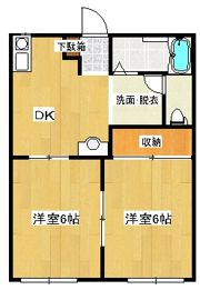 レジデンス北河原 Aの間取り画像