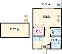 次郎丸コーポの間取り画像
