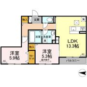 グランシャリオ東深津の間取り画像