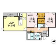 グランシャリオ東深津の間取り画像
