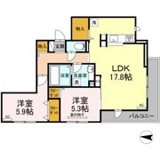 グランシャリオ東深津の間取り画像