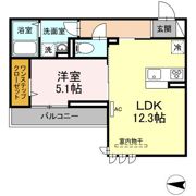 グランシャリオ東深津の間取り画像