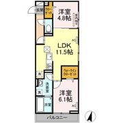 D-roomあおばの間取り画像