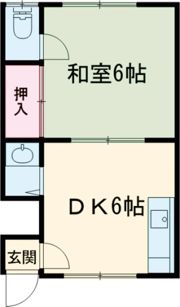コーポ港の間取り画像