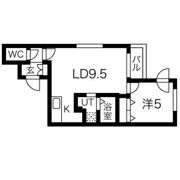 calme令北8条の間取り画像