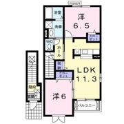 グランド－ルET Hの間取り画像