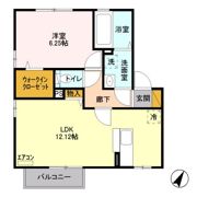 メール・ド・ルミエール Bの間取り画像