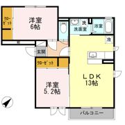 サザングレイス Bの間取り画像