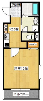 【大町東】カサグランデⅡの間取り画像