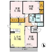 Villa Primavera Ⅰ棟の間取り画像