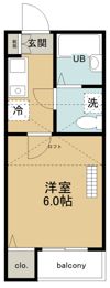 アメリカンリバティー所沢Ⅵの間取り画像