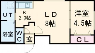グランディール本郷通の間取り画像