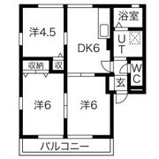 N．H ラッキーハイツA棟の間取り画像