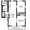 バロンドール 東の間取り画像
