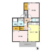 ウィルモア Bの間取り画像