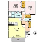 GARDEN HOUSE SHIMOAKAE D棟の間取り画像