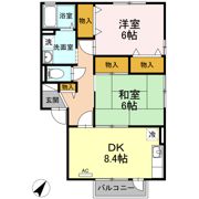 セジュール森田 Ⅱ棟の間取り画像