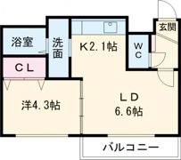 アンクレー南郷の間取り画像