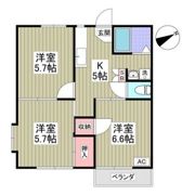 ブループラム長渕イーストの間取り画像