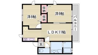 ハイム城山の間取り画像