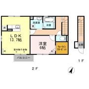 フルールの間取り画像