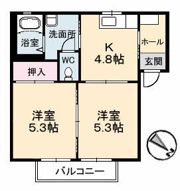 ヒルズYKの間取り画像